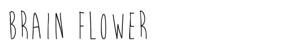 Brain Flower font preview